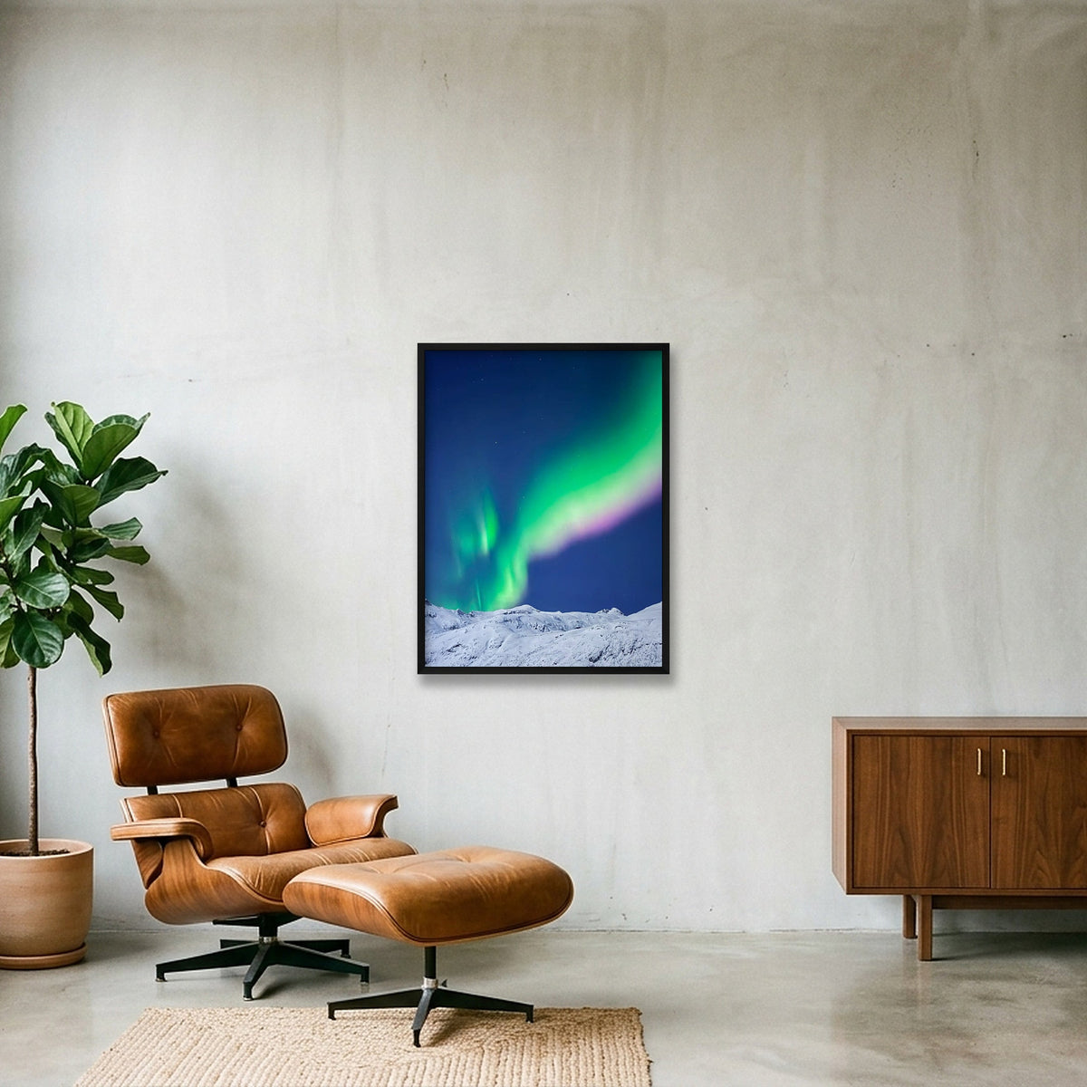 Greens — 60×80cm, 24×31" Black Frame