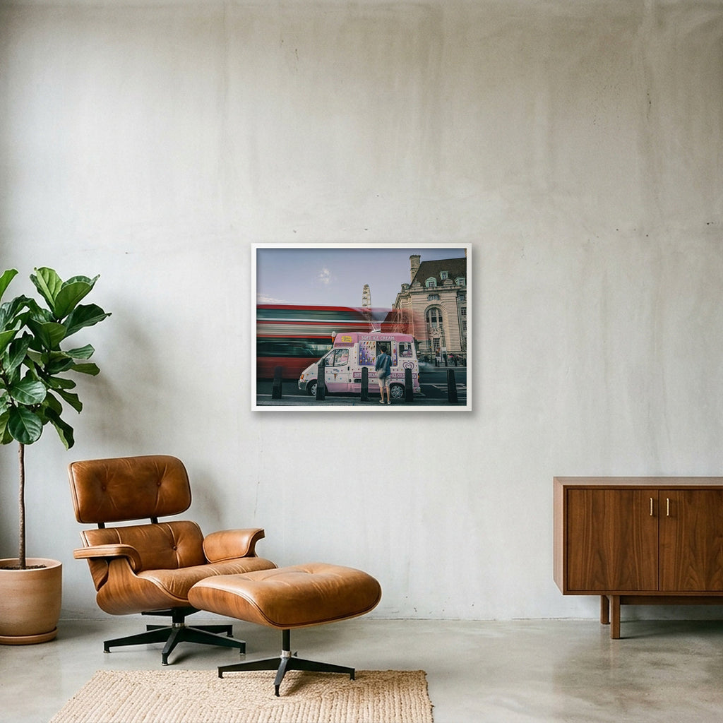 "Ice Cream Day" - London — 80×60cm, 31×24" White Frame
