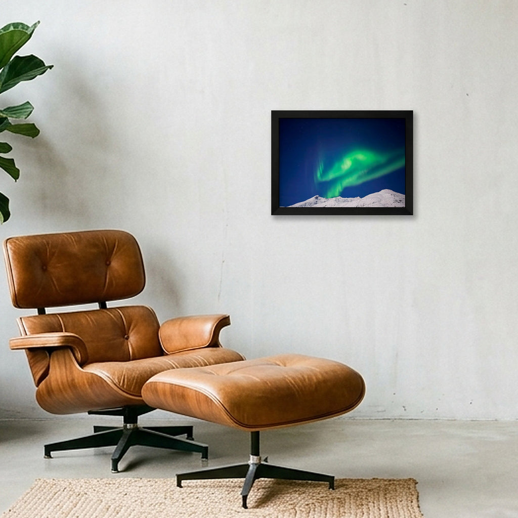 "Aurora Dreams" - Norway — A4 (30×21cm, 12×8") Black Frame