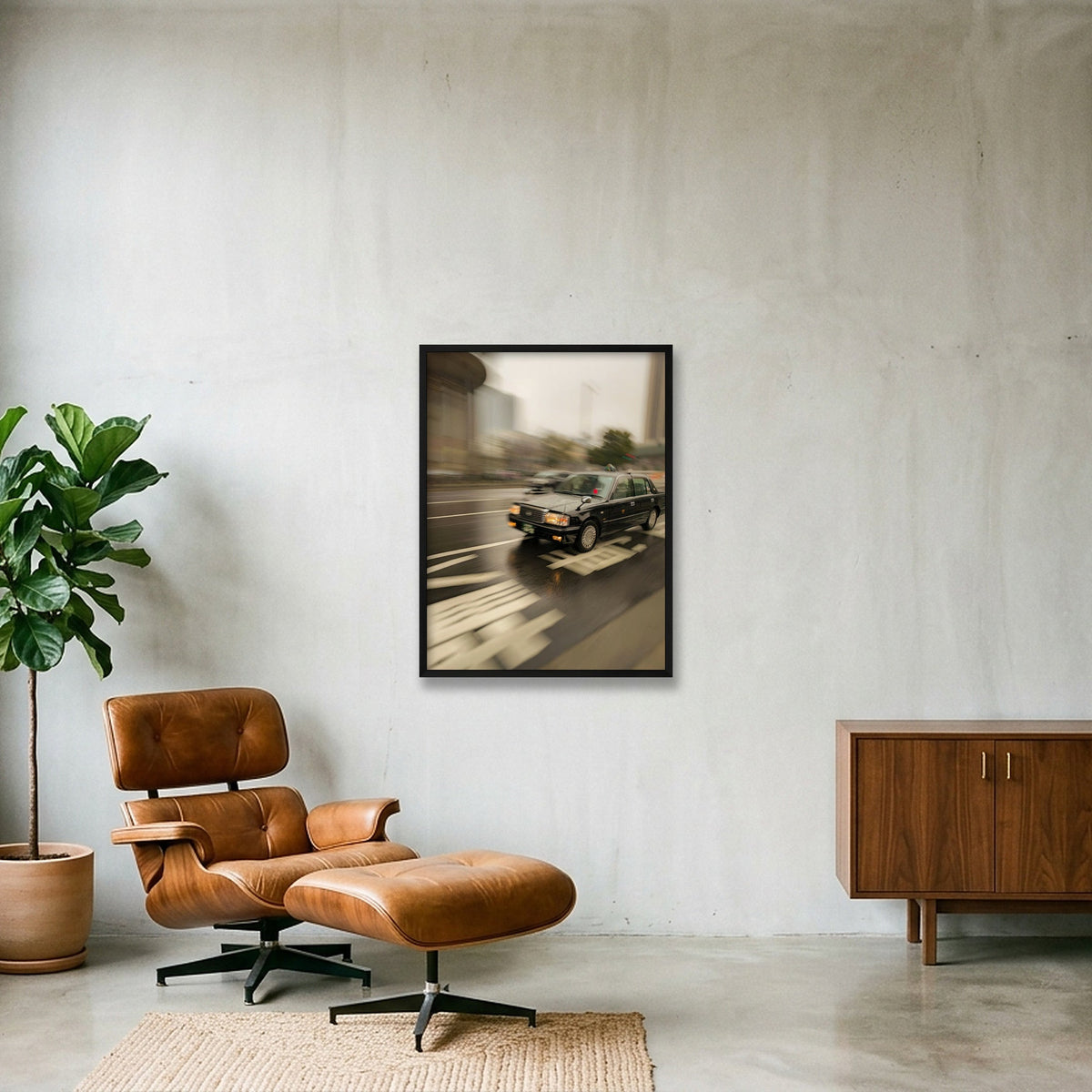 "Fast Lane" - Japan — 60×80cm, 24×31" Black Frame
