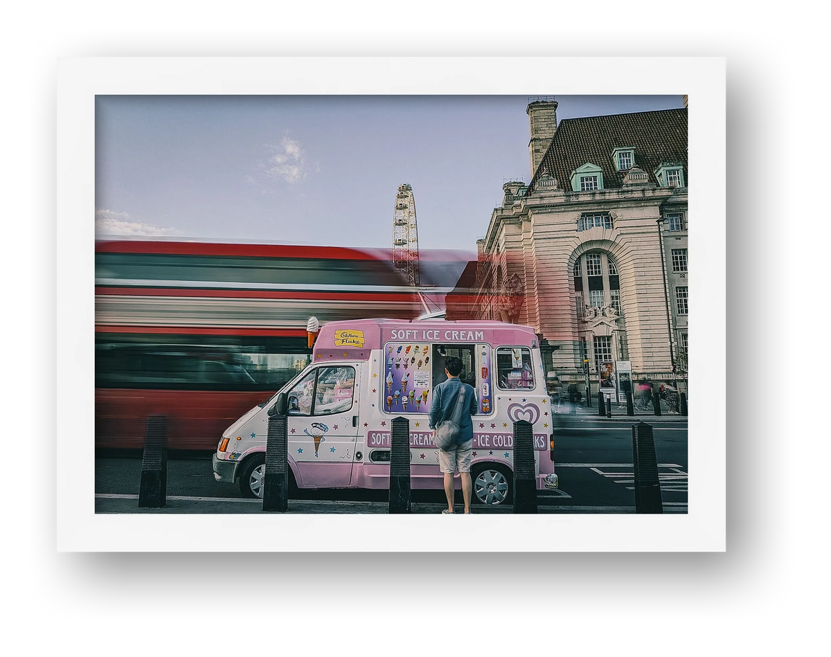 "Ice Cream Day" - London — framed