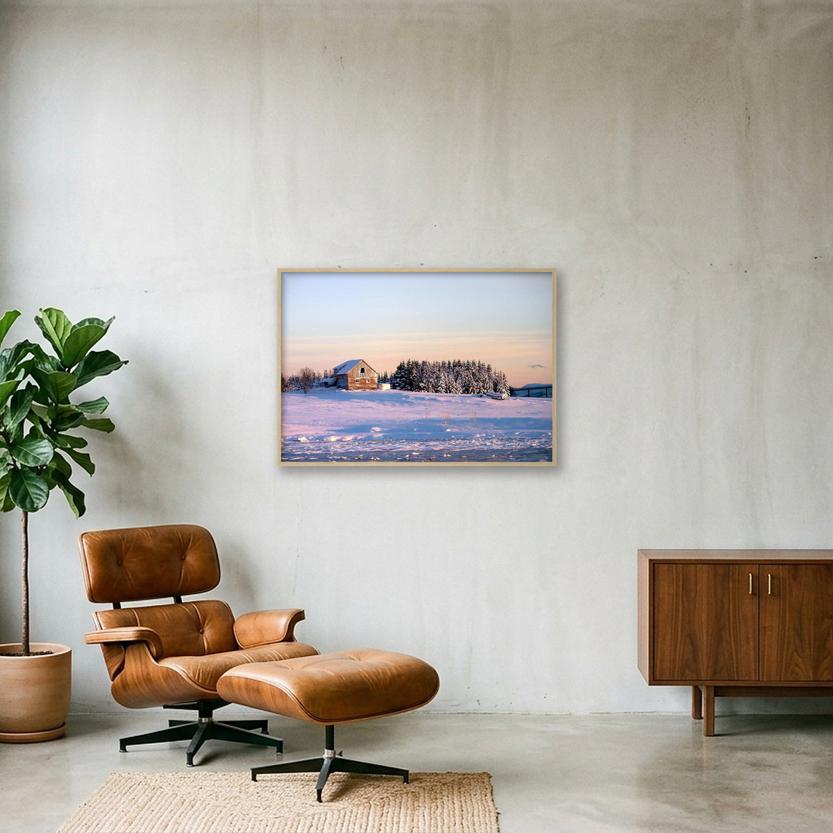Casita — 100×70cm, 39×28" Oak Frame