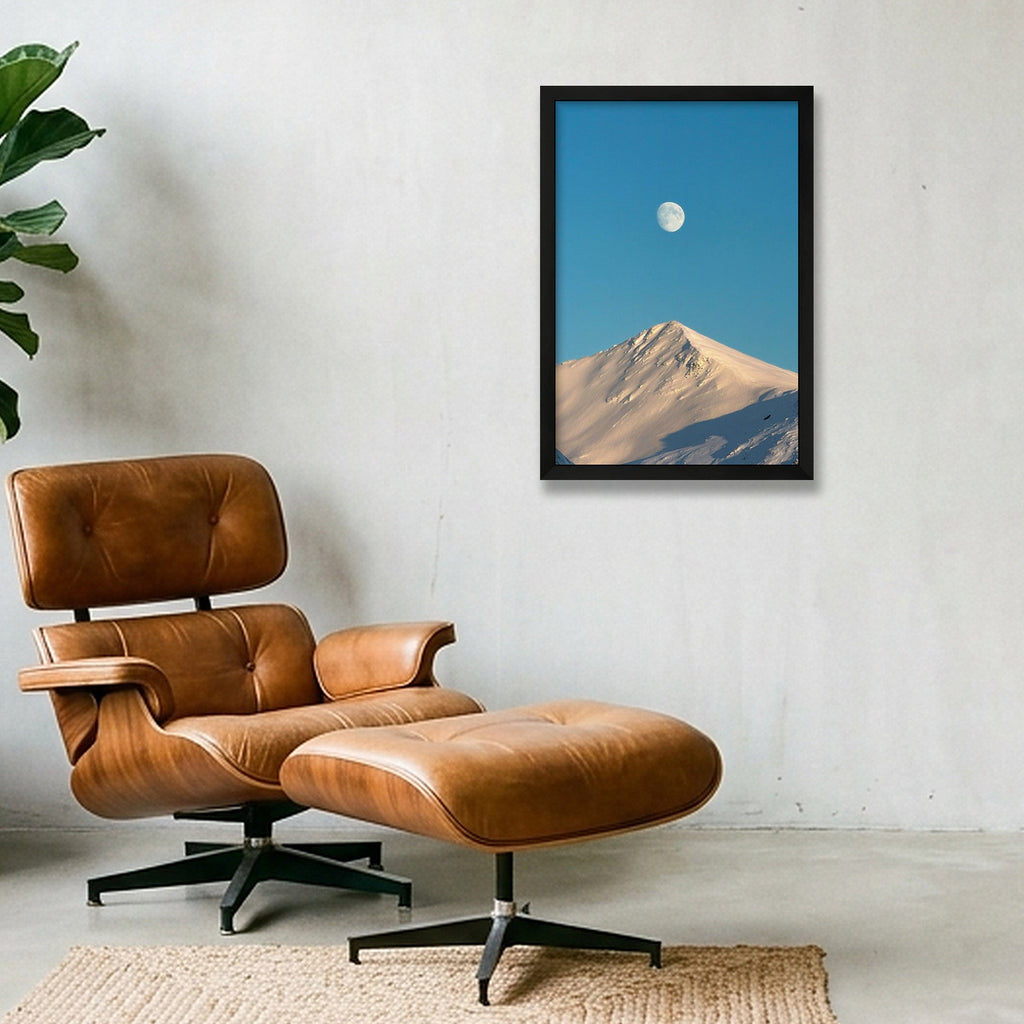 "The quiet Moon" - Norway — 30×45cm, 12×18" Black Frame