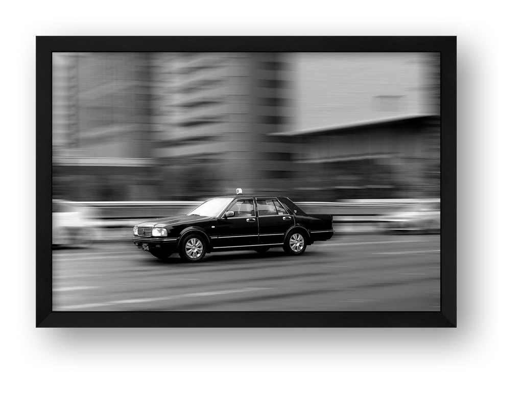 Cars at Night — framed